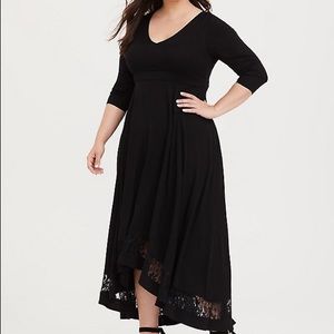 TORRID CHALLIS HI-LO MAXI DRESS, Size 0 NWT $88.90
